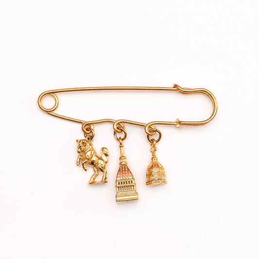 Spilla torinese dorada