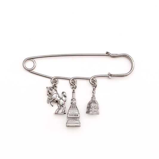 Spilla torinese argento